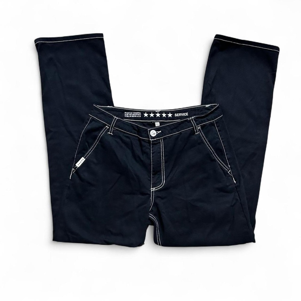 Five Star General Straight Fit Black Men's Pants